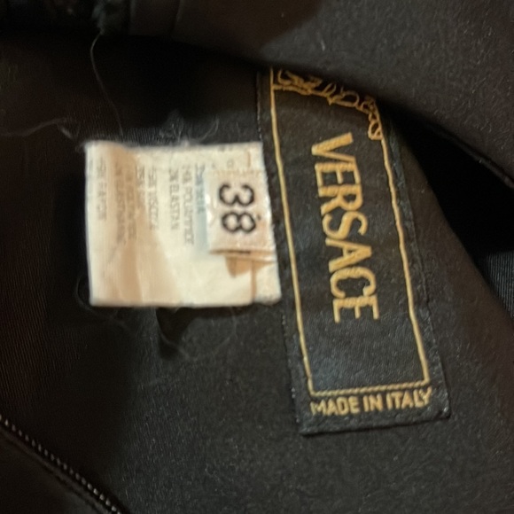 Versace Vintage Black Party Dress Fall Winter 2003 2004 Collection - Picture 11 of 12